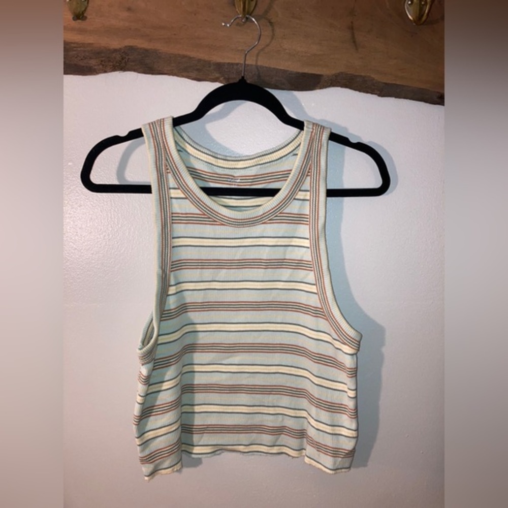 Stripped Cropped Tank Top -Aerie